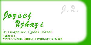 jozsef ujhazi business card